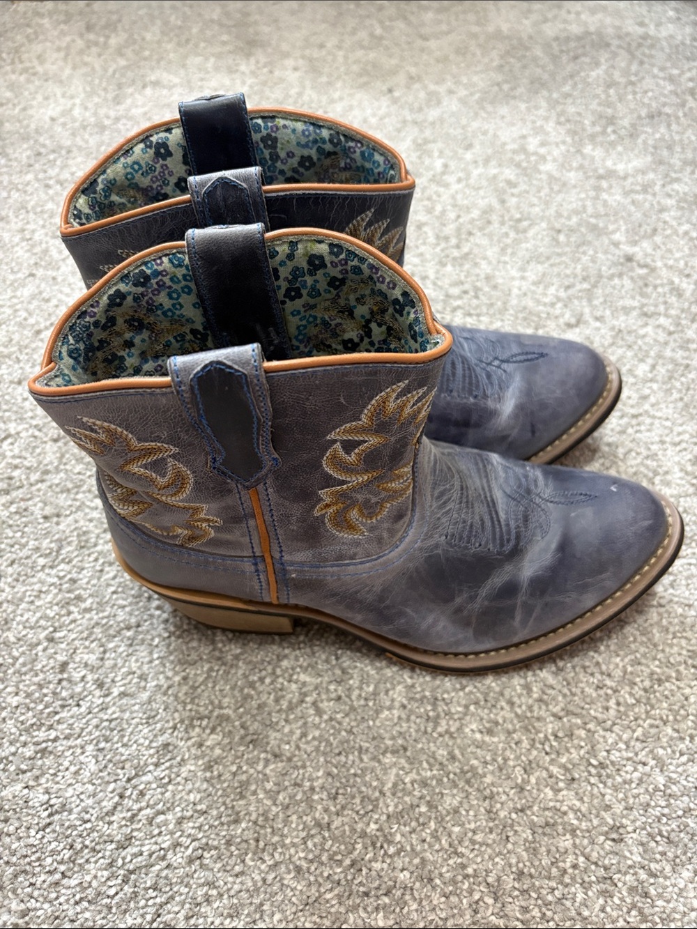 Laredo Womens Sapphrye Ankle Western Bootie Boots - Picture 2 of 6